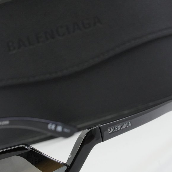FINAL PRICE NEW BALENCIAGA BB0289S 001 BLACK SILVER SUNGLASSES - Picture 4 of 10